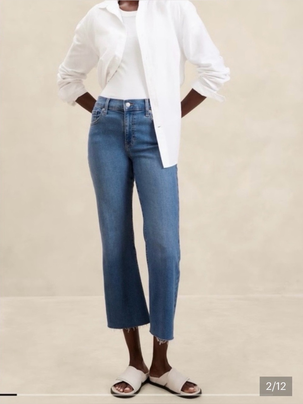 Banana Republic Cropped Bootcut  in Medium Blue size 28/6